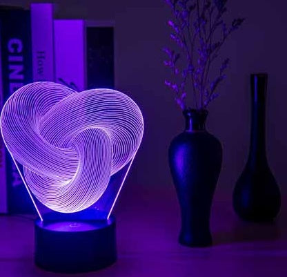 3D LED Night Light Table Lamp