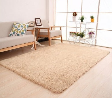 White Plush Bedroom Carpet