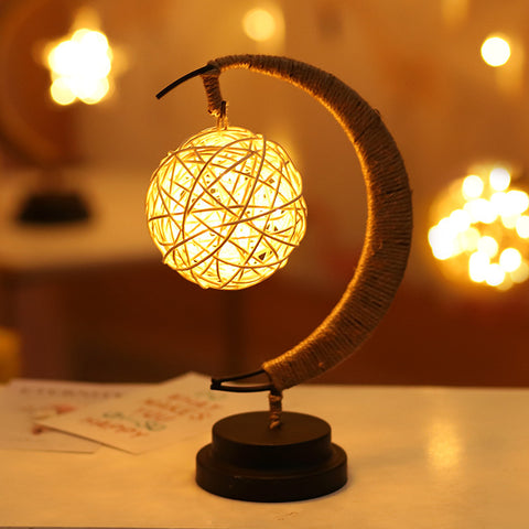 Star & Moon Copper Wire Light