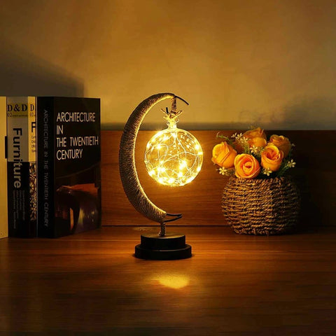 Star & Moon Copper Wire Light