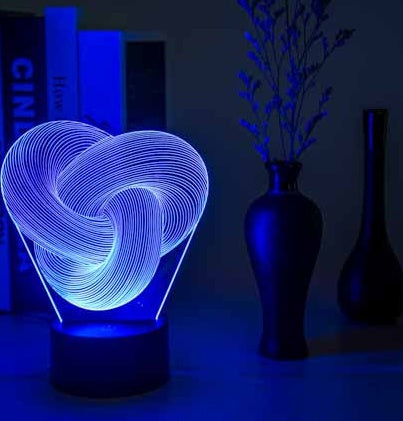 3D LED Night Light Table Lamp