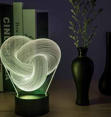 3D LED Night Light Table Lamp