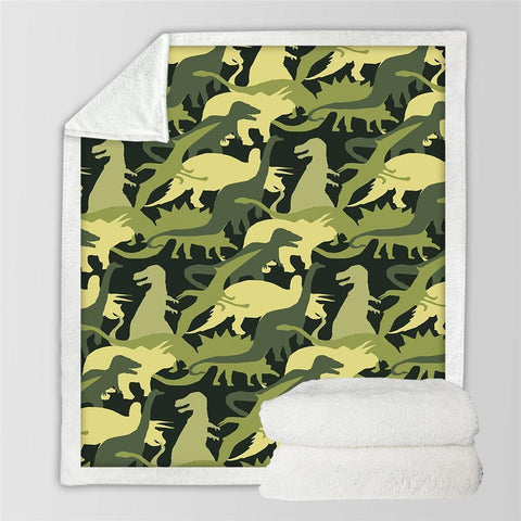 Dinosaur Cartoon Kids Blanket