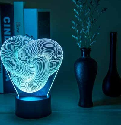 3D LED Night Light Table Lamp