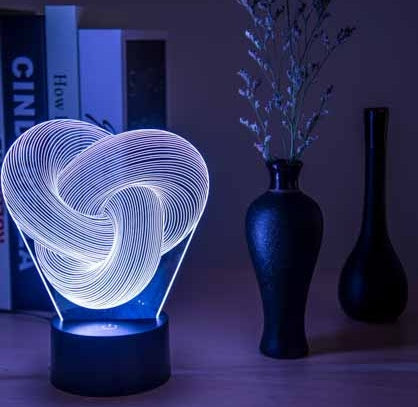 3D LED Night Light Table Lamp