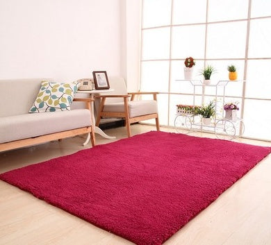 White Plush Bedroom Carpet