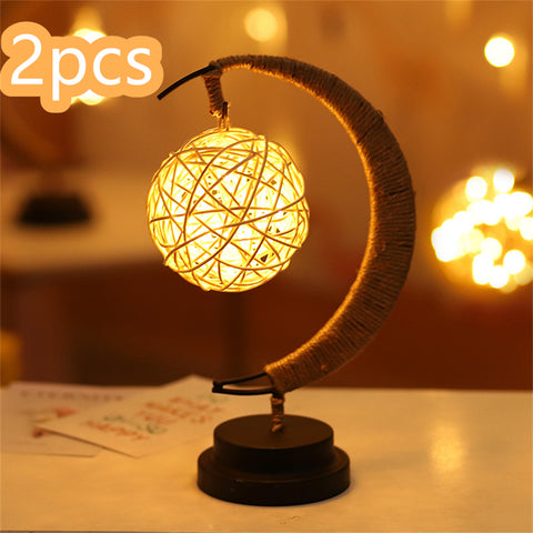 Star & Moon Copper Wire Light