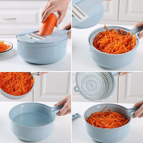 8-in-1 Mandoline Slicer & Grater